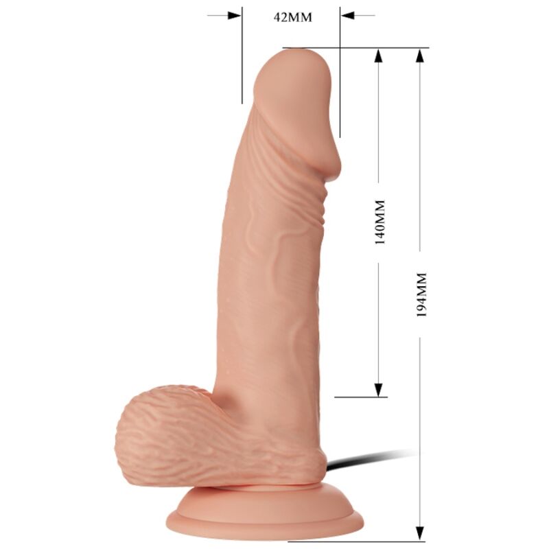 BAILE - LINDO ENCONTRO ZEBULON VIBRAÇÃO 19,4 CM NATURAL