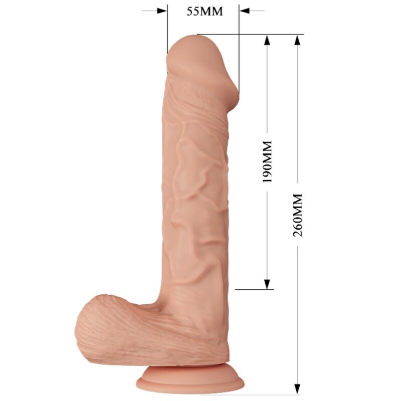 BAILE - LINDO ENCONTRO BERQRISI VIBRAÇÃO 26 CM NATURAL