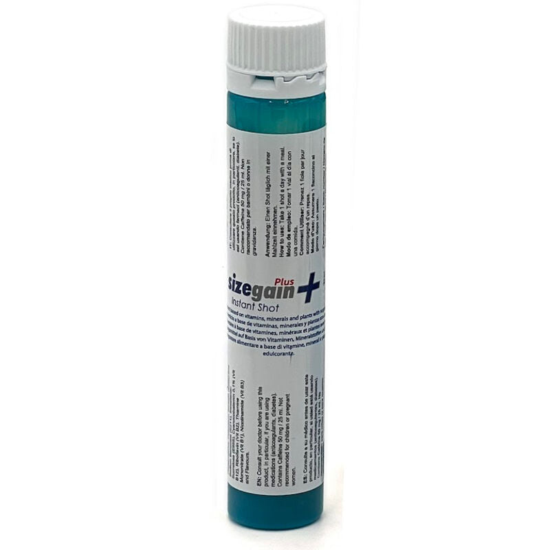500 COSMÉTICOS - SIZEGAIN PLUS INSTANT SHOT ENERGIZANTE MASCULINO 5 UNIDADES