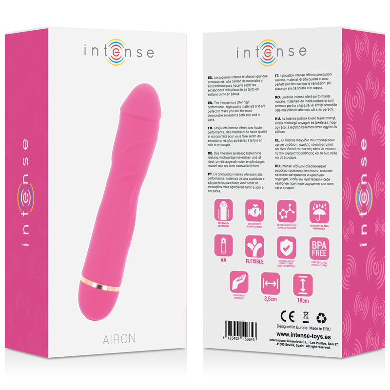 INTENSE - AIRON 20 VELOCIDADES SILICONA ROSA