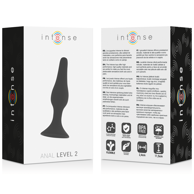 INTENSE - ANAL NÍVEL 2 11,5CM PRETO - Toys "n" Us