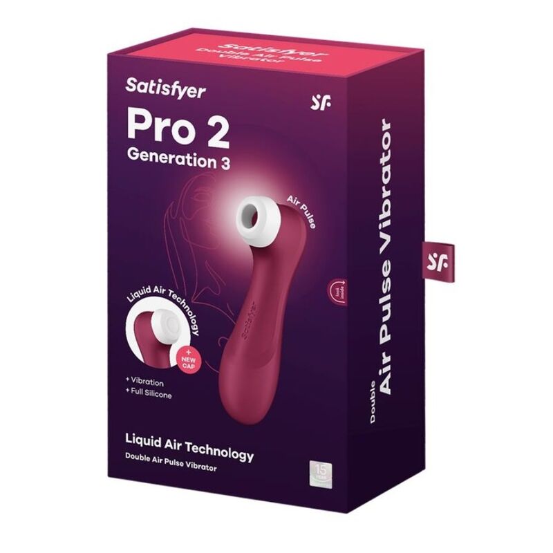 SATISFYER - PRO 2 GERAÇÃO 3 TECNOLOGIA DE AR LÍQUIDO LILAC