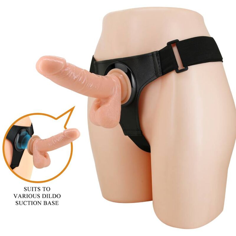 PRETTY LOVE - ARNÊS UNIVERSAL ARNÊS COM DILDO TOM 20 CM NATURAL