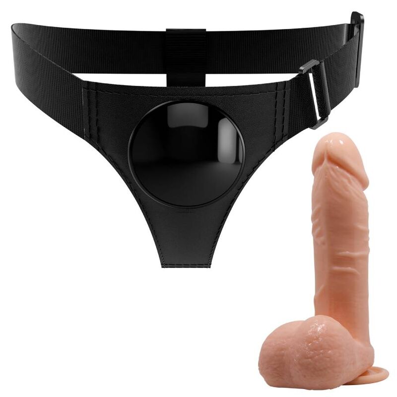 PRETTY LOVE - ARNÊS UNIVERSAL ARNÊS COM DILDO TOM 20 CM NATURAL