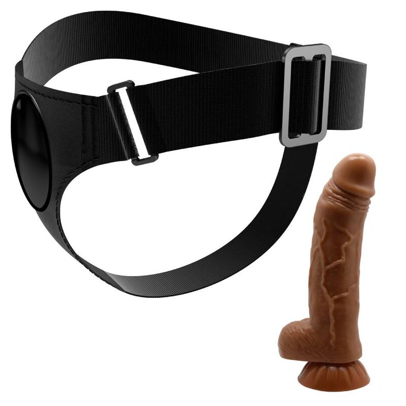 PRETTY LOVE - ARNÉS BRAGUITA ARNÉS UNIVERSAL CON DILDO MICHEAL 20 CM NEGRO
