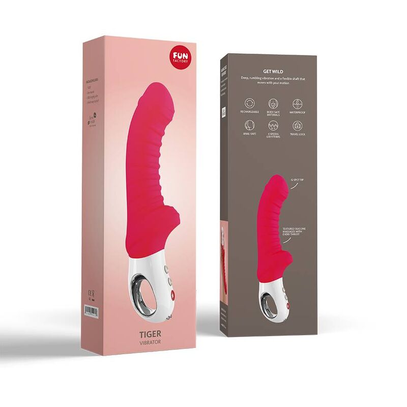 FUN FACTORY - VIBRADOR TIGER G5 VERMELHO ÍNDIA