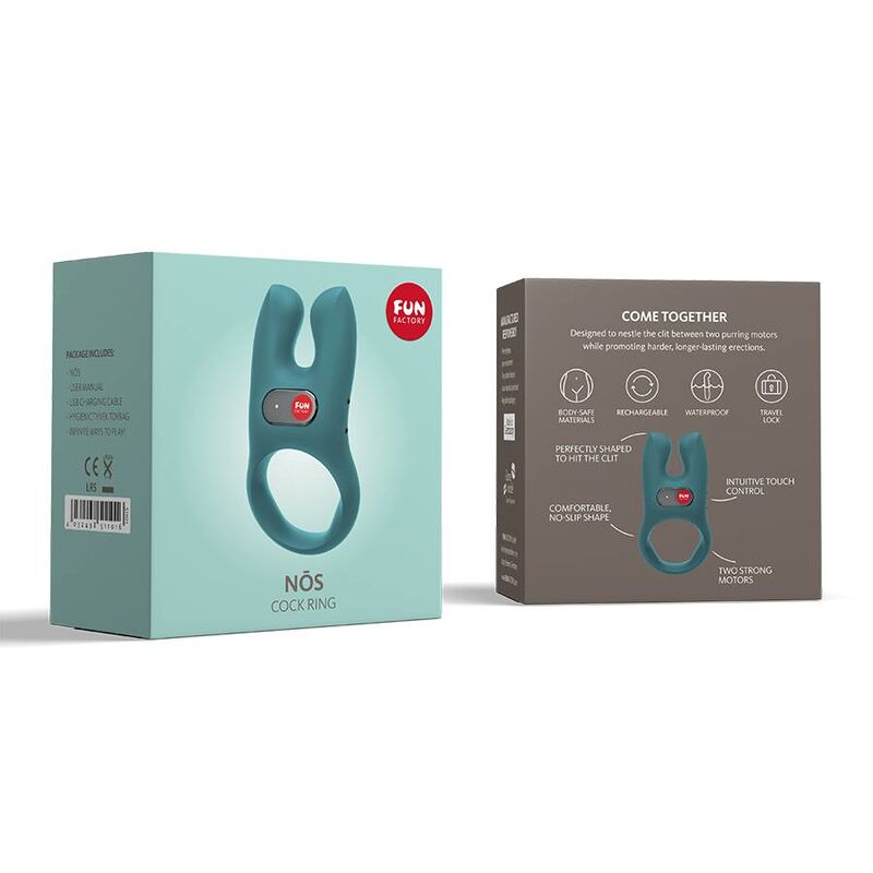 FUN FACTORY - NOS ANILLO VIBRADOR PARA EL PENE AZUL MARINO PROFUNDO