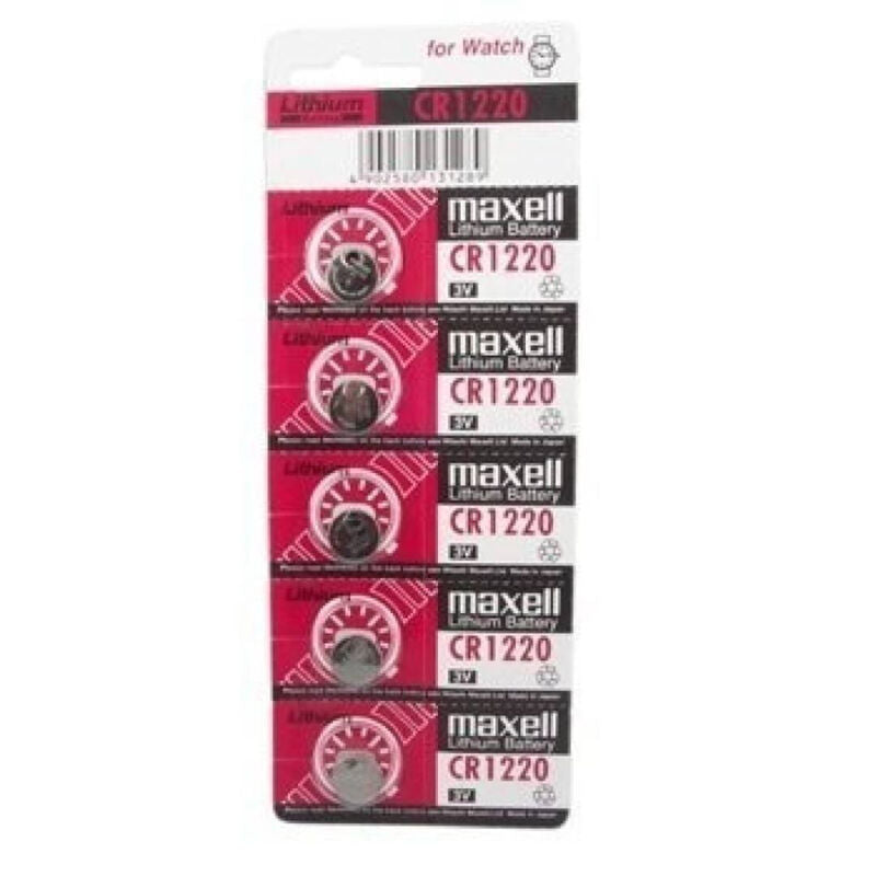 MAXELL - CR1220 3V LITHIUM BATTERY 5UDS