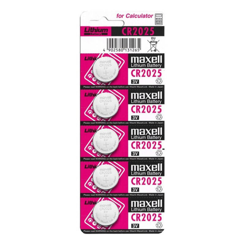 MAXELL - BATERIA LITIO CR2025 3V 5UDS