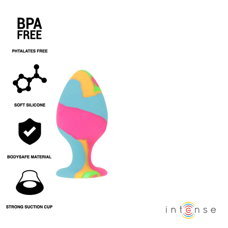 INTENSO - CONJUNTO DE PLUGUES DE SILICONE MULTICOLORIDO
