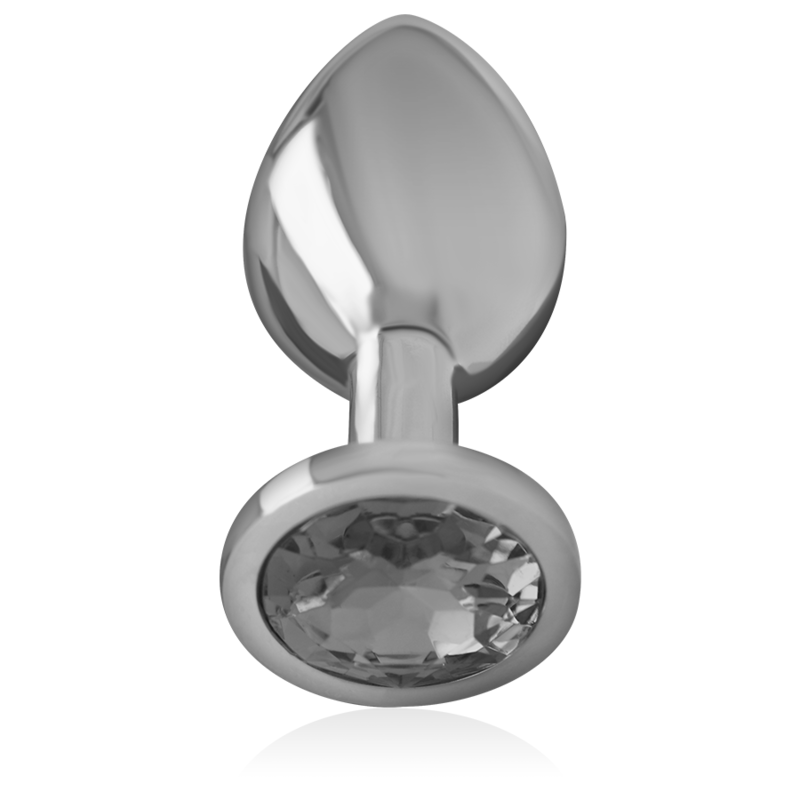 INTENSO - PLUG ANAL DE ALUMÍNIO E METAL COM VIDRO PRETO TAMANHO G
