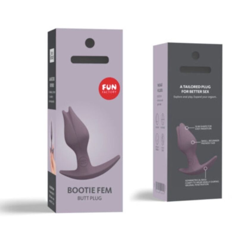 FUN FACTORY - BOOTIE FEM PLUG ANAL FEMININO ESCURO CINZA-CINZA