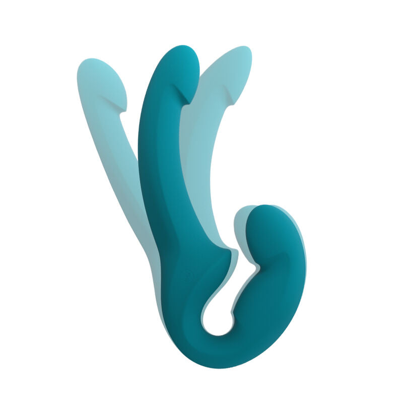 FUN FACTORY - SHARE LITE DILDO DOBLE AZUL MARINO PROFUNDO