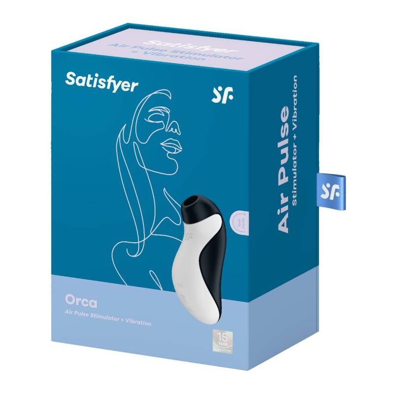SATISFYER - ESTIMULADOR DE PULSO DE AIRE ORCA + VIBRACIÓN