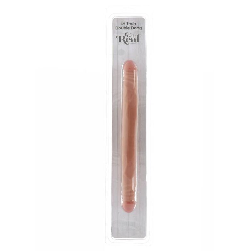 HAZLO REAL - DOBLE DONG 35 CM PIEL