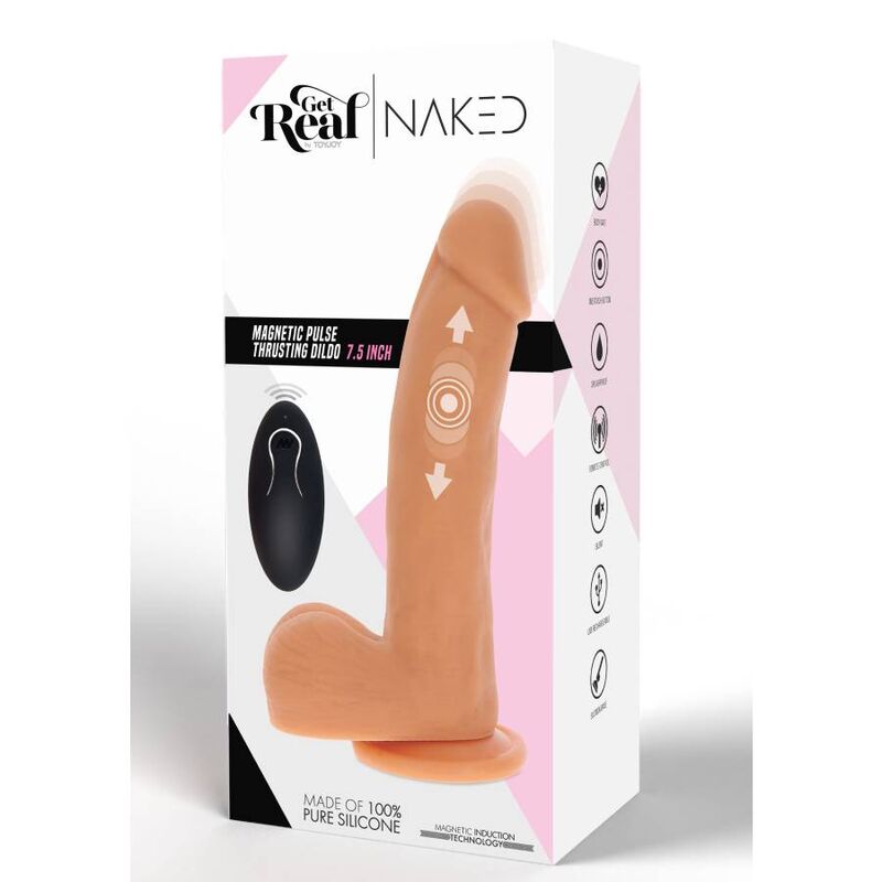 SEJA REAL - PELE DE DILDO DE PULSO MAGNÉTICO E CONFIANTE