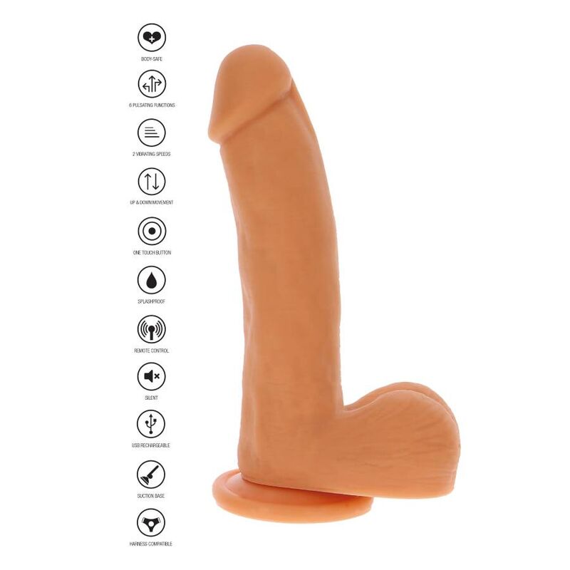 SEJA REAL - PELE DE DILDO DE PULSO MAGNÉTICO E CONFIANTE