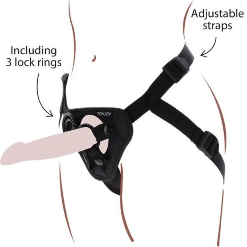 SEJA REAL - ARREIO COM STRAP-ON PRETO