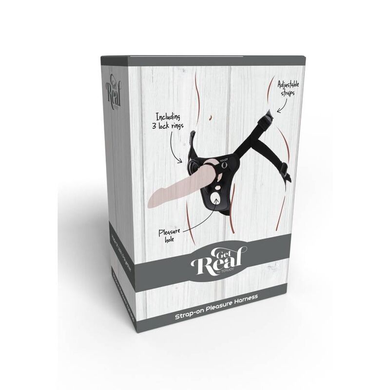 SEJA REAL - ARREIO DE PRAZER COM STRAP-ON PRETO