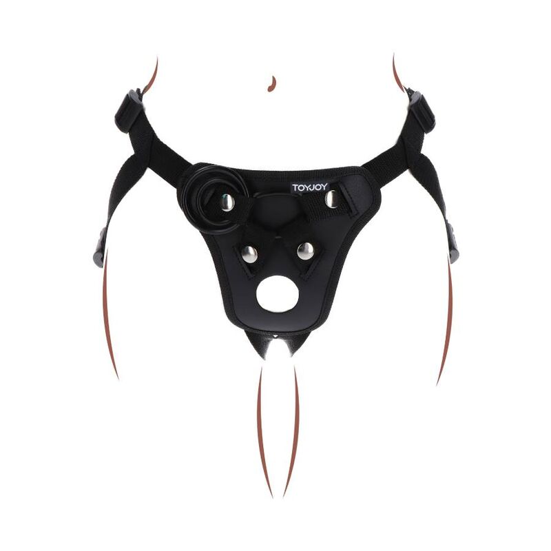 SEJA REAL - ARREIO DE PRAZER COM STRAP-ON PRETO