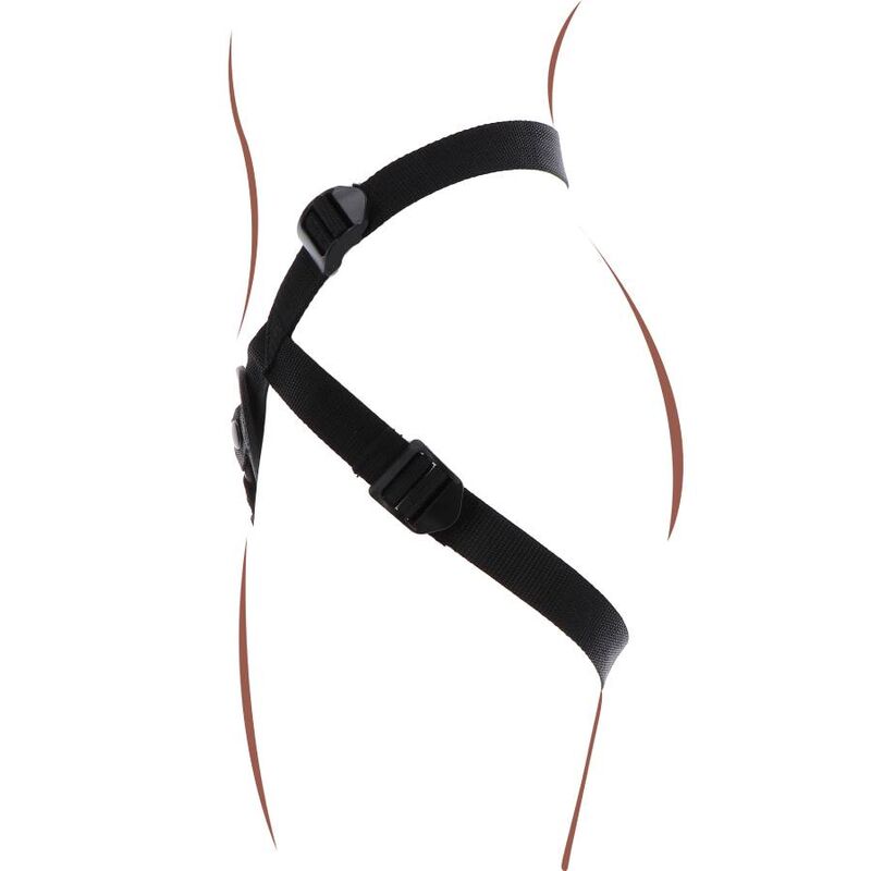 SEJA REAL - ARREIO DE PRAZER COM STRAP-ON PRETO