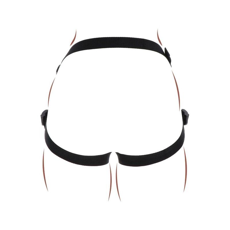 SEJA REAL - ARREIO DE PRAZER COM STRAP-ON PRETO