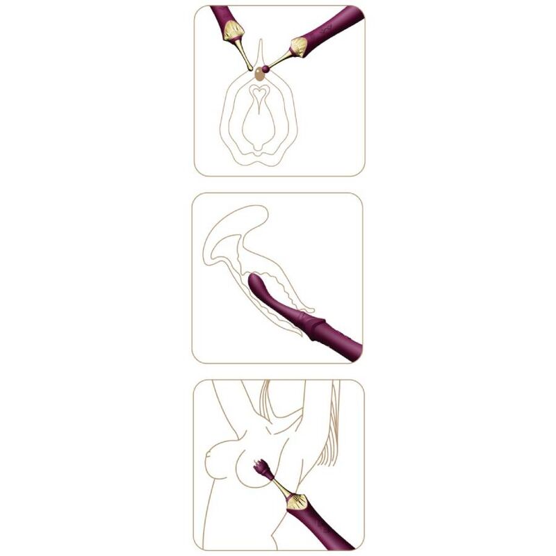 ZALO - BESS 2 MASSAGEADOR DE CLITÓRIS ROXO