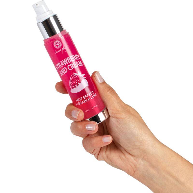 SECRETPLAY - LUBRIFICANTE 2-1 EFEITO TÉRMICO MORANGO E CREME 50 ML - Toys "n" Us