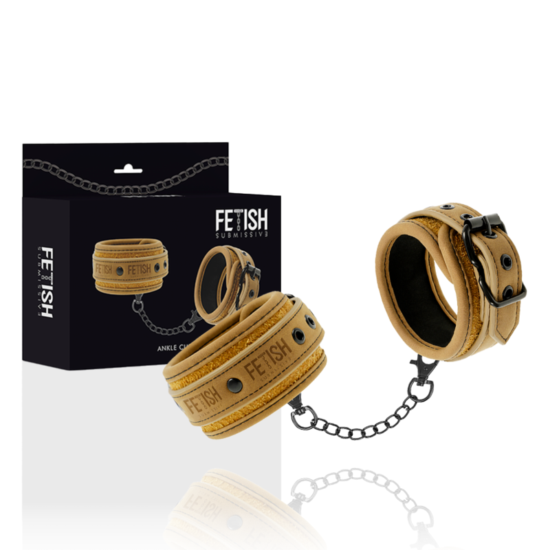 FETISH SUBMISSIVE ORIGEN - PUNHOS DE COURO VEGANO COM FORRO DE NEOPRENE