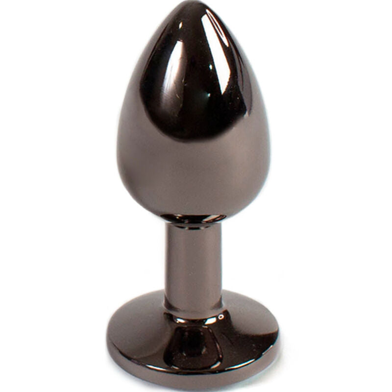 SECRETPLAY - PLUG ANAL DE METAL GUNMETAL TAMANHO PEQUENO 7 CM