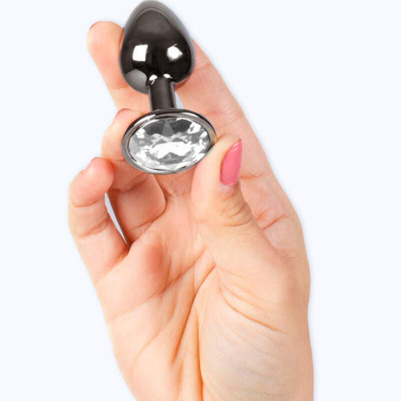 SECRETPLAY - PLUG ANAL DE METAL GUNMETAL TAMANHO PEQUENO 7 CM