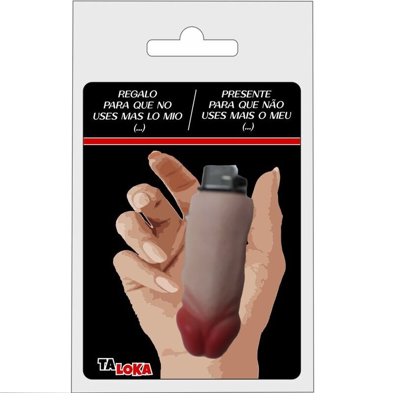 TALOKA - ISQUEIRO FANTÁSTICO EM FORMATO DE PÊNIS COR DE CARNE