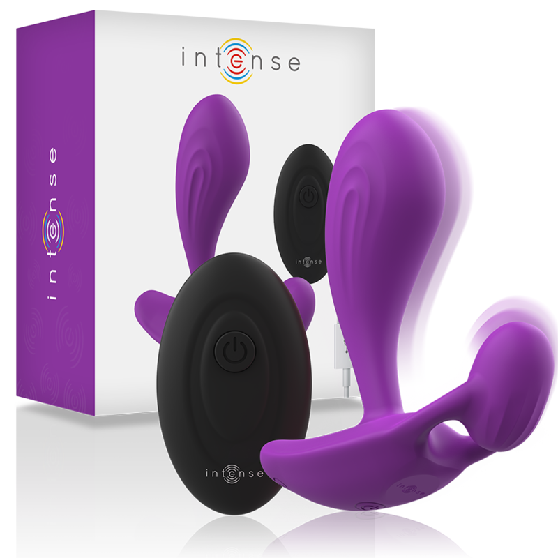 INTENSO - PLUG ANAL SHELLY COM CONTROLE REMOTO ROXO
