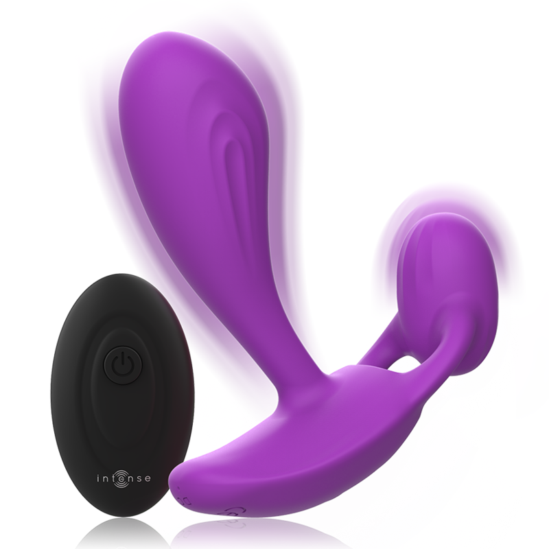 INTENSO - PLUG ANAL SHELLY COM CONTROLE REMOTO ROXO