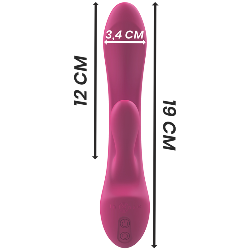 INTENSO - VIBRADOR LUIGI RABBIT ROSA SILICONE LÍQUIDO