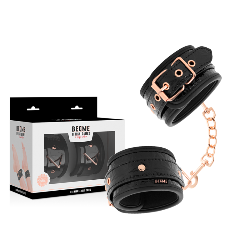 BEGME - PUNHOS PREMIUM DE TORNOZELO BLACK EDITION COM FORRO DE NEOPRENE