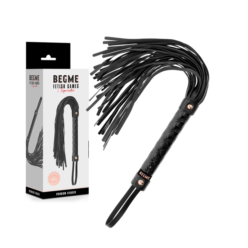 BEGME - EDIÇÃO PRETA FLOGGER DE COURO VEGANO