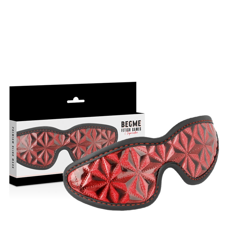 BEGME - MÁSCARA PREMIUM PARA CEGOS EDIÇÃO VERMELHA COM FORRO DE NEOPRENE