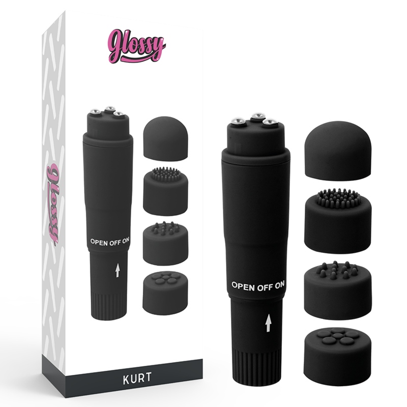 GLOSSY - MASAJEADOR DE BOLSILLO KURT NEGRO