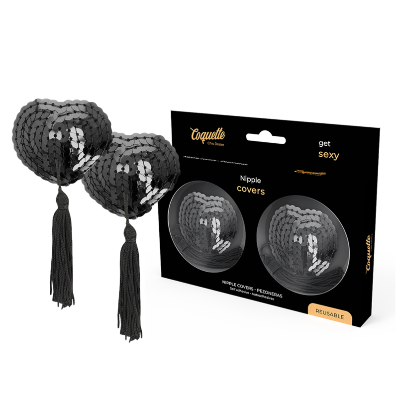 COQUETTE CHIC DESIRE - CAPAS PARA MAMILOS PRETAS