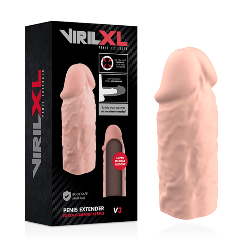 VIRILXL - EXTENSÃO PÊNICA NATURAL DE SILICONE LÍQUIDO V3