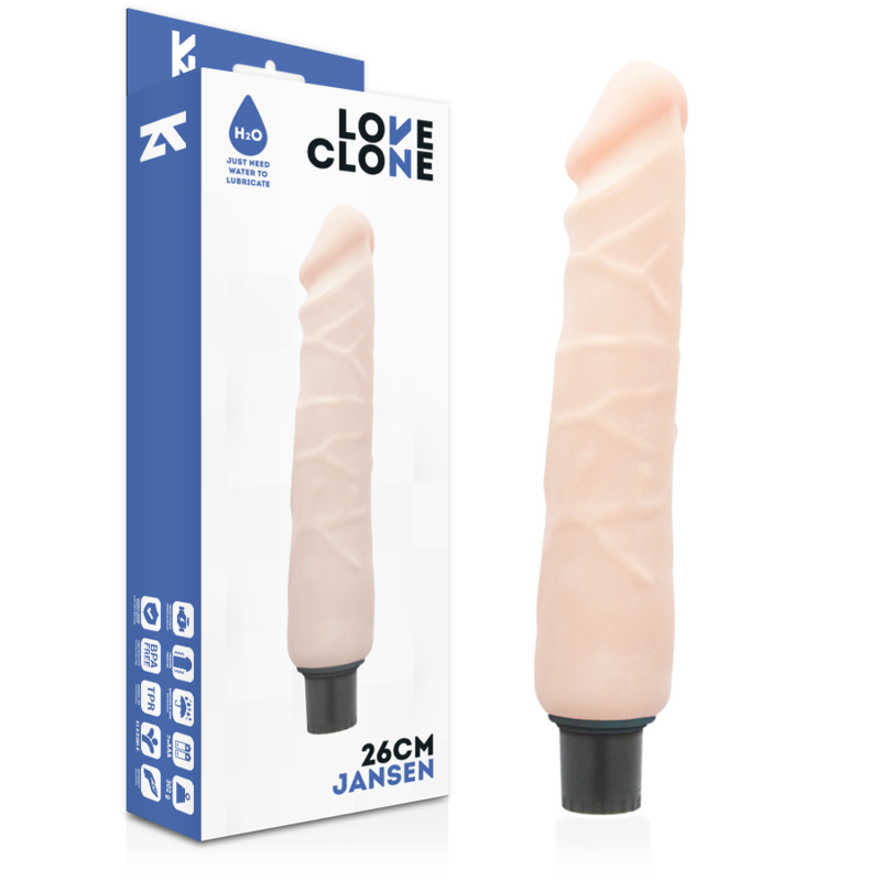 LOVECLONE - VIBRADOR JANSEN AUTOLUBRIFICANTE 26 CM -O- 4,2 CM
