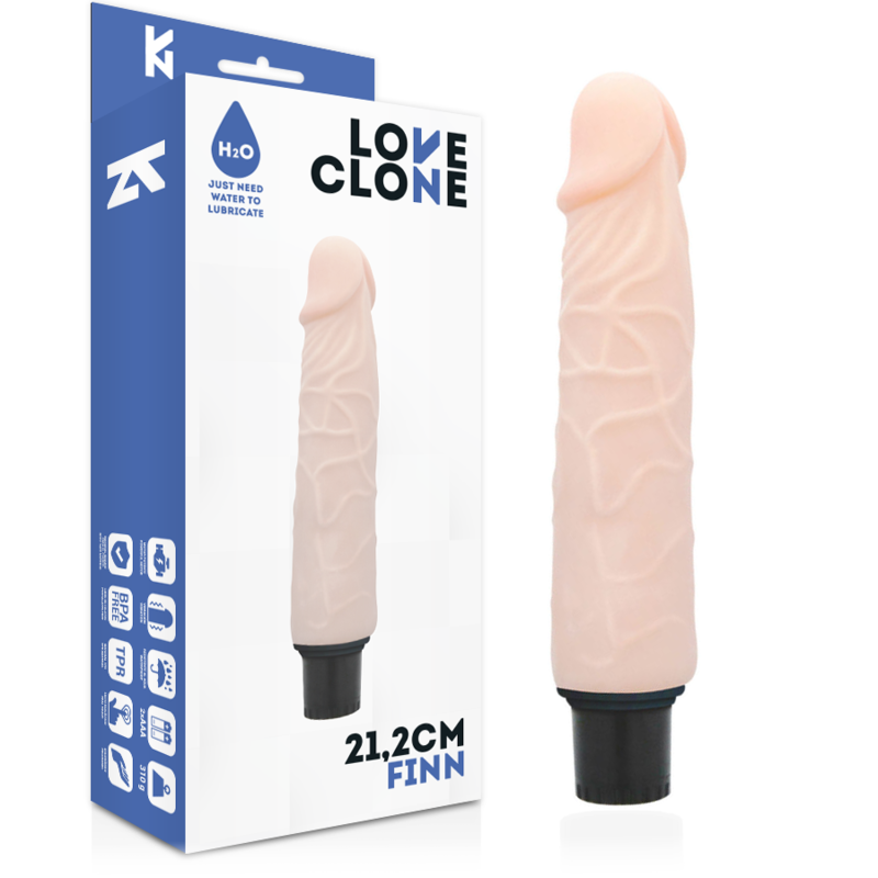 LOVECLONE - VIBRADOR FINN AUTOLUBRIFICANTE 21,2 CM -O- 3,8 CM