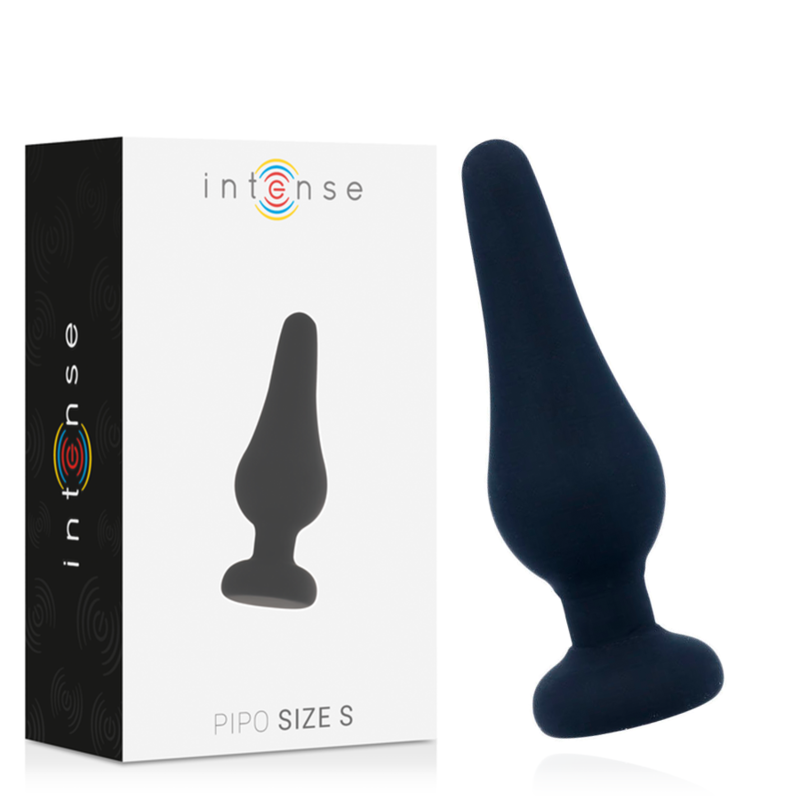 INTENSE - PLUG ANAL PIPO S SILICONA NEGRA 9.8 CM