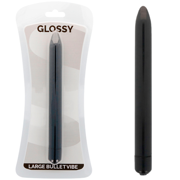 GLOSSY - VIBRADOR FINO PRETO