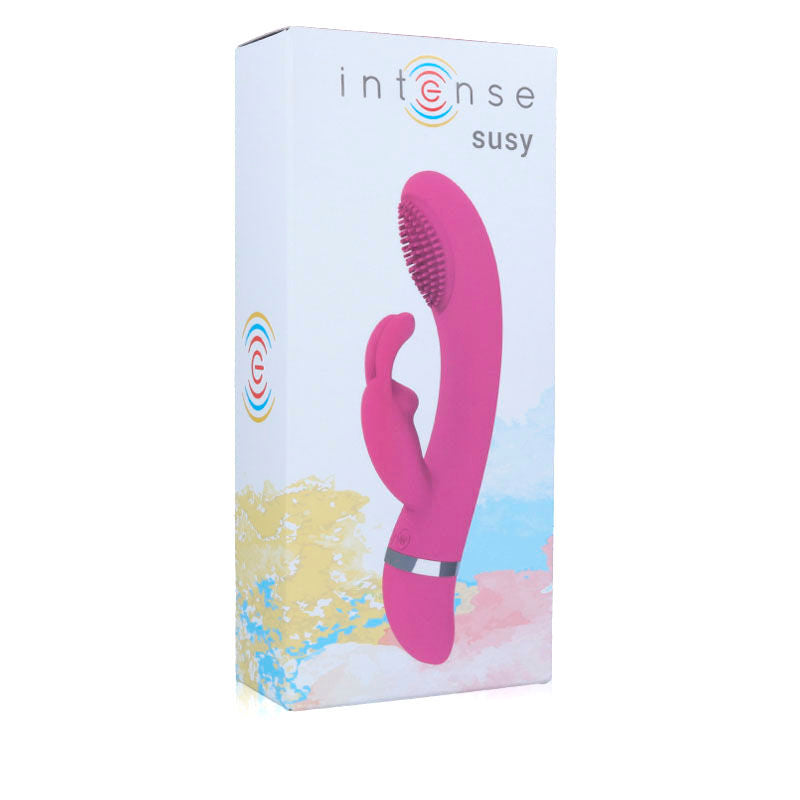 INTENSO - SUSY VIBRADOR OSCILANTE SILICONE RABBIT ROSA