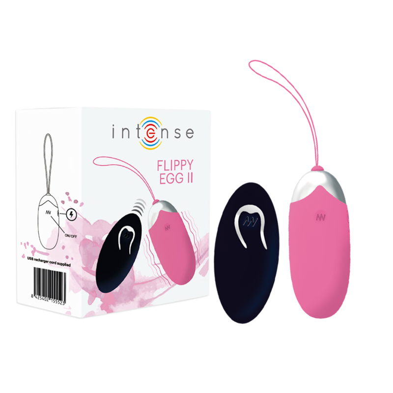 INTENSO - FLIPPY II OVO VIBRANTE COM CONTROLE REMOTO ROSA