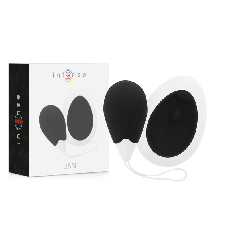 INTENSE - HUEVO VIBRADOR JAN CONTROL REMOTO NEGRO