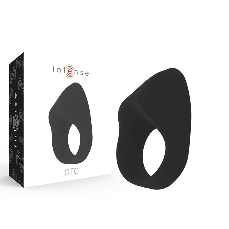 INTENSO - ANEL VIBRADOR RECARREGÁVEL OTO PRETO