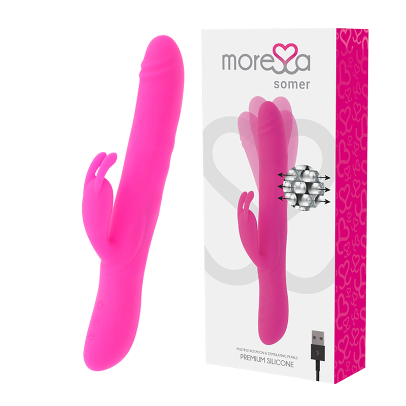 MORESSA - VIBRADOR SOMER PREMIUM COM MÚLTIPLAS ROTAÇÕES